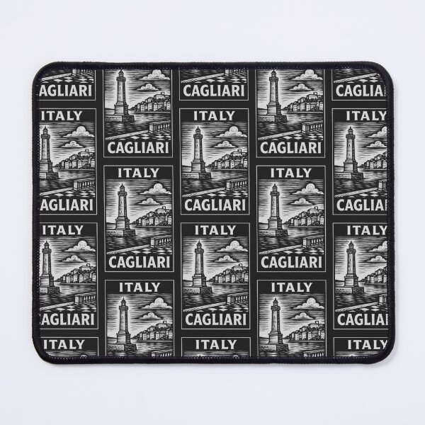 Item preview, Cagliari Italy Linocut Style  designed and sold by Thistle-TShop.