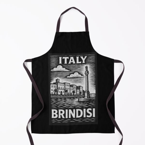 Item preview, Brindisi Italy Linocut Style  designed and sold by Thistle-TShop.