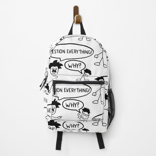 Item preview, Funny Nerdy Question Everything! Why? Stick Figures Philosophy Teacher Black Text designed and sold by MathWare MathClips.