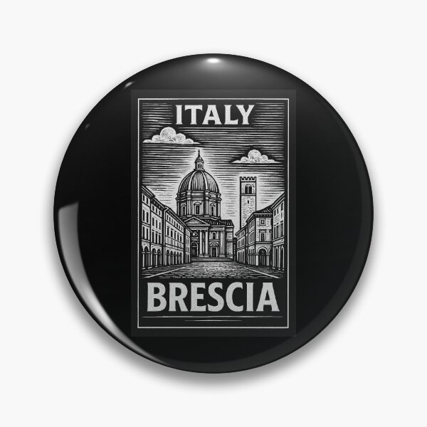 Item preview, Brescia Italy Linocut Style  designed and sold by Thistle-TShop.
