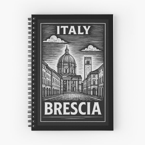 Item preview, Brescia Italy Linocut Style  designed and sold by Thistle-TShop.