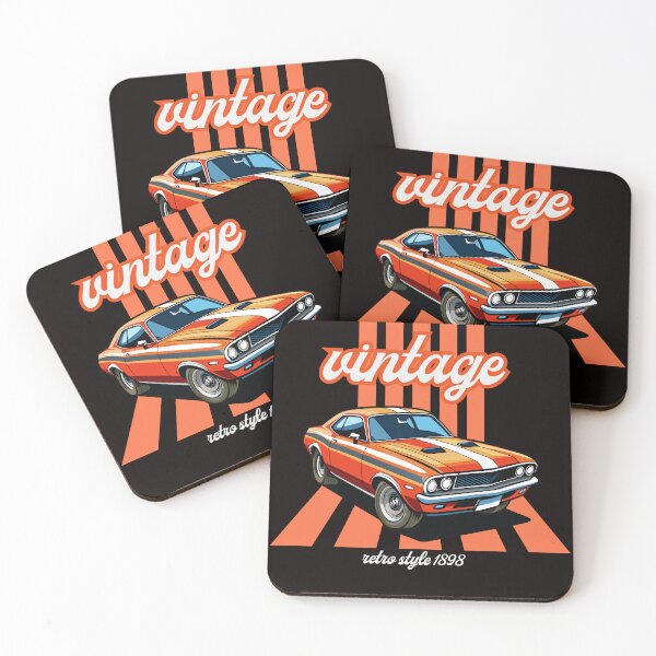 Item preview, Vintage Retro Muscle Car – Classic Old School Style designed and sold by Carftastic.