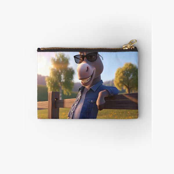 Item preview, Cool 3D Donkey in Sunglasses – Funny Cartoon Style Artwork designed and sold by Unwrapfashion.