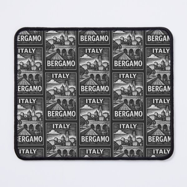 Item preview, Bergamo Italy Linocut Style designed and sold by Thistle-TShop.