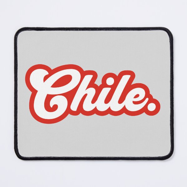 Item preview, Chile - red and white script letters designed and sold by mooskdesign.