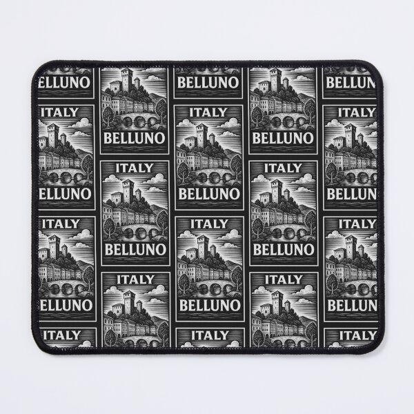 Item preview, Belluno Italy Linocut Style  designed and sold by Thistle-TShop.