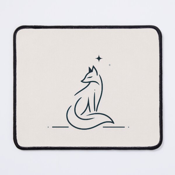 Item preview, Minimalist Fox Line Art | Modern Elegant Fox Illustration in Black and White designed and sold by shopwithcare.