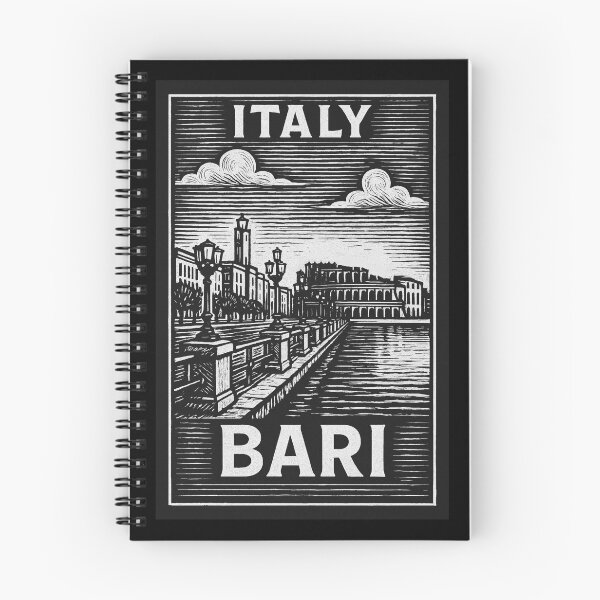 Item preview, Bari Italy Linocut Style  designed and sold by Thistle-TShop.