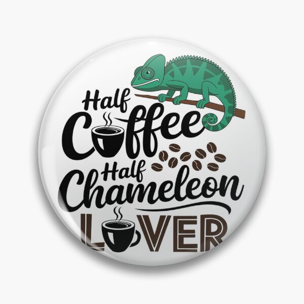 Item preview, Half Coffee Half Chameleon Lover  designed and sold by PowAcademy.