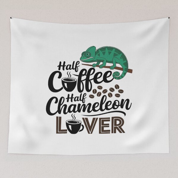 Item preview, Half Coffee Half Chameleon Lover  designed and sold by PowAcademy.