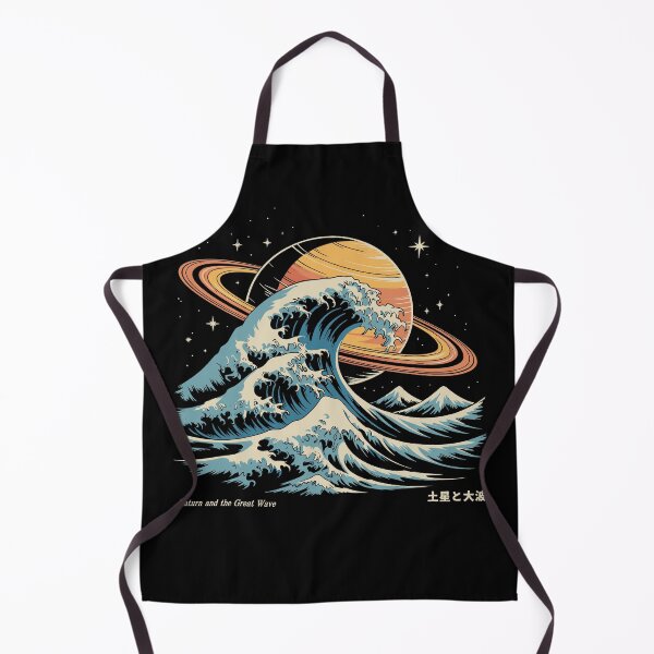 Item preview, Saturn and The Great Wave designed and sold by Lidra Zehcnas.