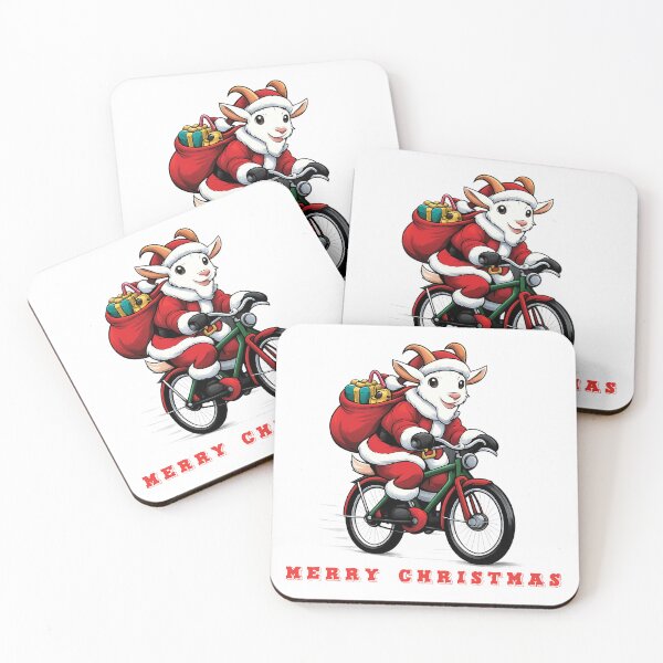 Item preview, Goat  riding bycycle  designed and sold by UniqueDesignHub.