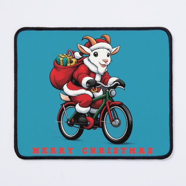 Item preview, Goat riding bycycle designed and sold by UniqueDesignHub.