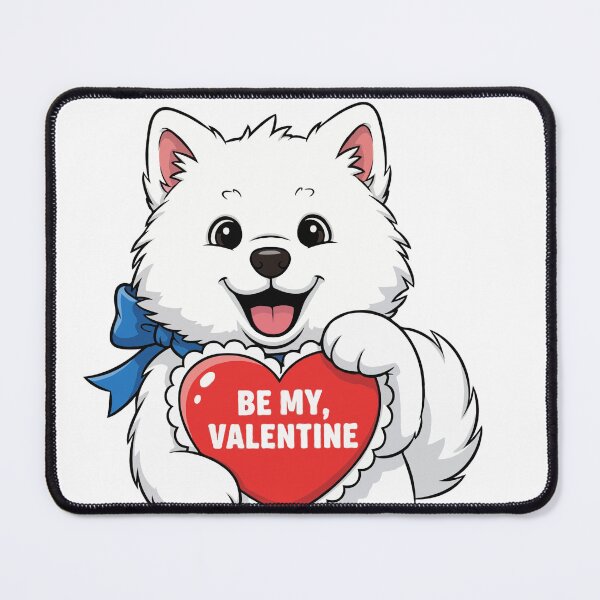 Item preview, Be My Valentine Samoyed Puppy – Cute Love Dog designed and sold by The Real Life Symphony.