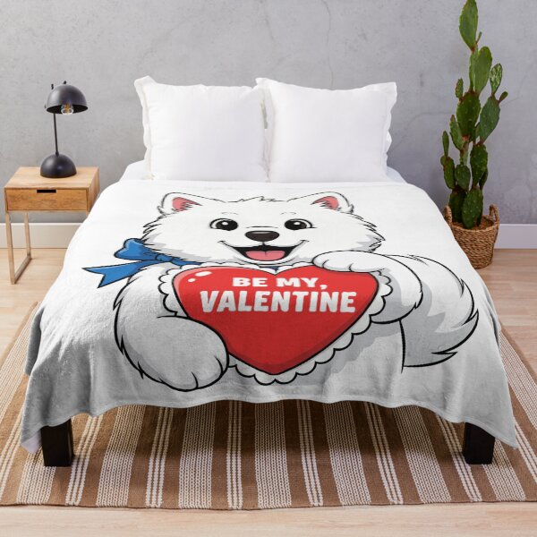 Item preview, Be My Valentine Samoyed Puppy – Cute Love Dog designed and sold by The Real Life Symphony.