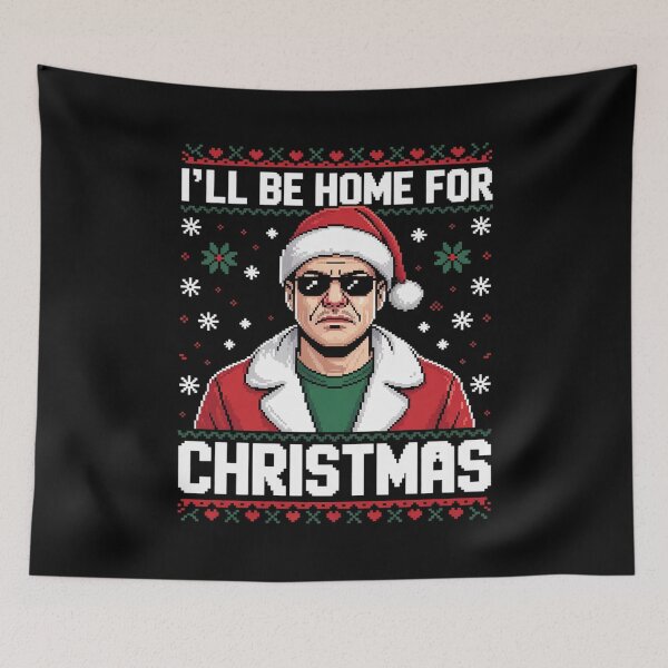 Item preview, I'll Be Home For Christmas Santa Trump Xmas Pajamas  designed and sold by CombatTask.