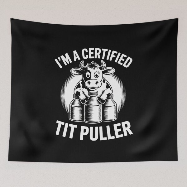 Item preview, I'm A Certified Tit Puller  Dairy Cow Farmer  designed and sold by AquaKiev.