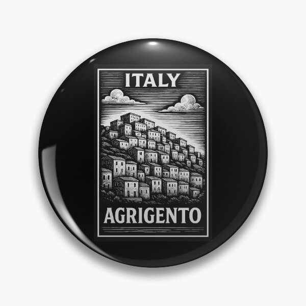 Item preview, Agrigento Italy Linocut Style  designed and sold by Thistle-TShop.