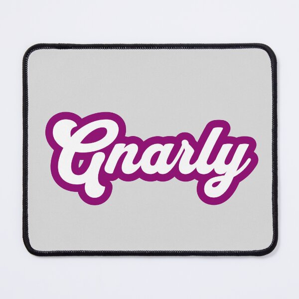 Item preview, Gnarly - purple and white script designed and sold by mooskdesign.