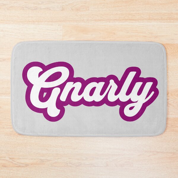 Item preview, Gnarly - purple and white script designed and sold by mooskdesign.