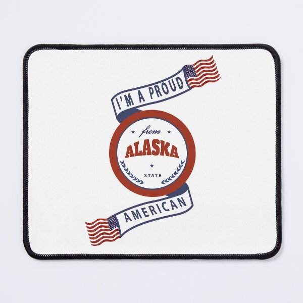 Item preview, Proud American Alaska State Badge designed and sold by capricedefille.