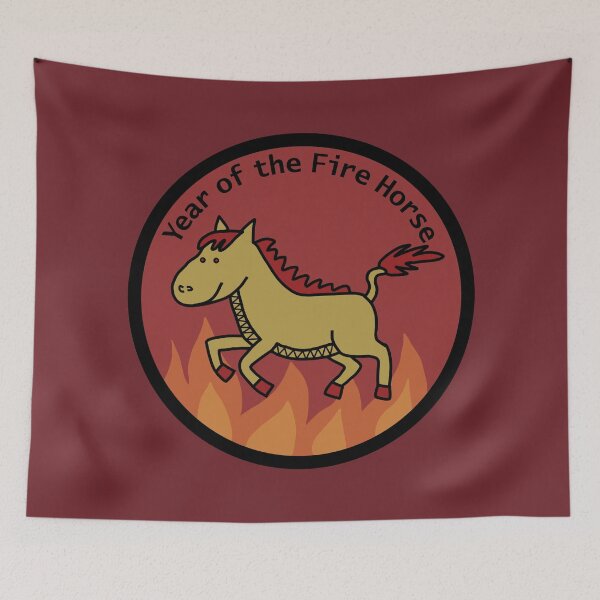 Item preview, Year of the Fire Horse designed and sold by ellenhenry.