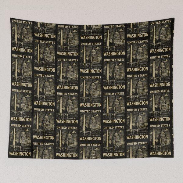 Item preview, Washington USA Linocut Style  designed and sold by Thistle-TShop.