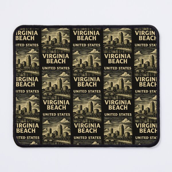 Item preview, Virginia Beach USA Linocut Style designed and sold by Thistle-TShop.
