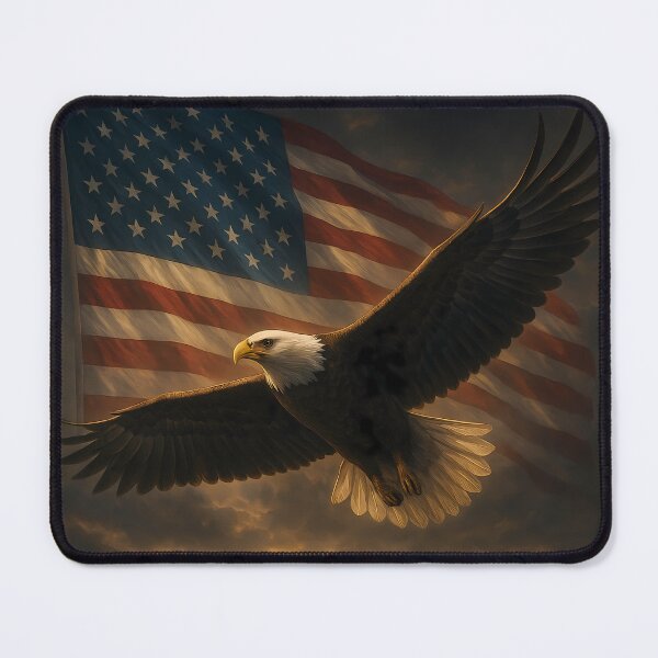 Item preview, Bald Eagle Vintage 90s - Retro American Flag designed and sold by ZBIFBOUETLA.