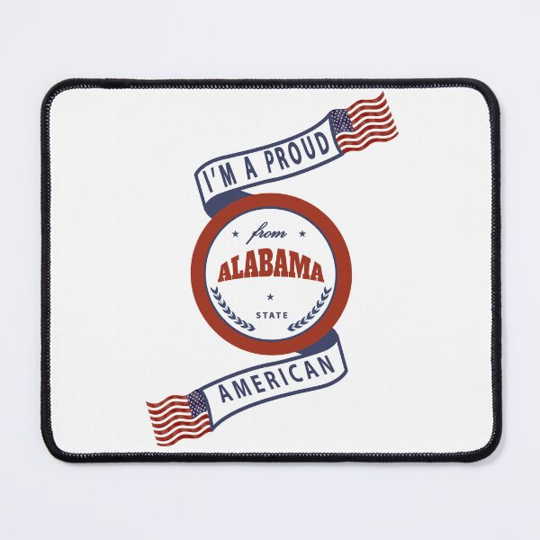 Item preview, Proud American Alabama State Badge designed and sold by capricedefille.