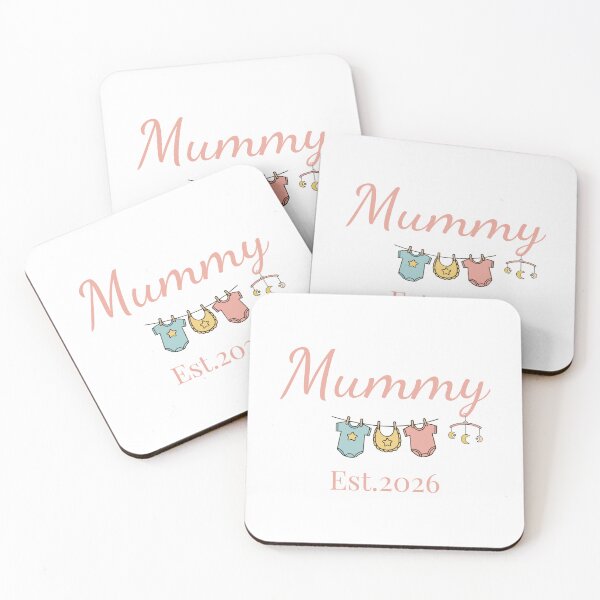 Item preview, Mummy Est. 2026 – First Time Mom Pregnancy Announcement Gift designed and sold by PixelWaveBD.