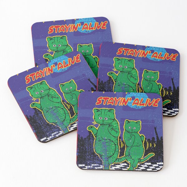 Item preview, Saturday Night Disco Cats Fever Staying Alive - The Disco Cats designed and sold by JoeyCapivara.