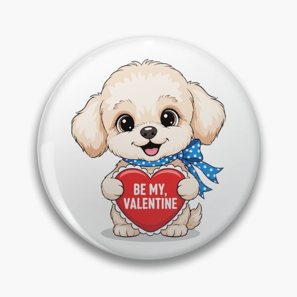 Item preview, Be My Valentine Teacup Poodle Puppy – Cute Love Dog designed and sold by The Real Life Symphony.