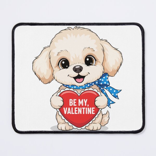 Item preview, Be My Valentine Teacup Poodle Puppy – Cute Love Dog designed and sold by The Real Life Symphony.