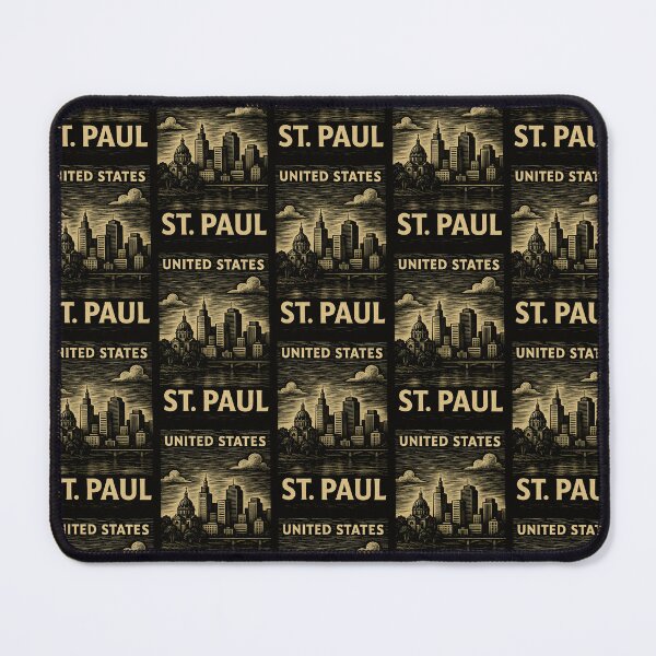 Item preview, St.Paul USA Linocut Style designed and sold by Thistle-TShop.