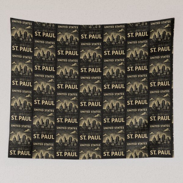 Item preview, St.Paul USA Linocut Style  designed and sold by Thistle-TShop.