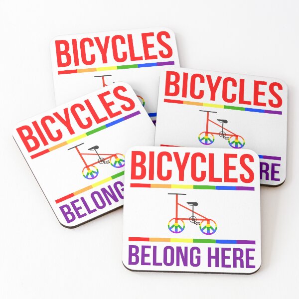 Item preview, Bicycles belong here designed and sold by Rachel the Artist .