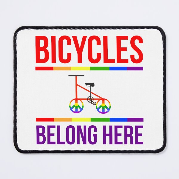 Item preview, Bicycles belong here designed and sold by Rachel the Artist .