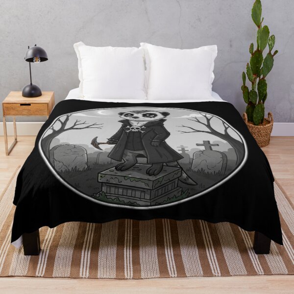 Item preview, Dark Gothic Badger On Graveyard With Pickaxe Fantasy Art designed and sold by RebellDancer.