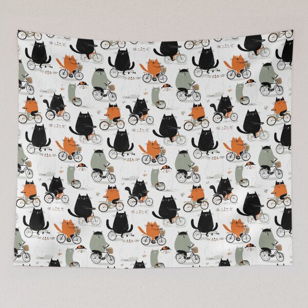 Item preview, Cycling Cat  – Cute Bicycle Cats Design     | Cat Lover | cycling | Gift idea  designed and sold by VieUnique.