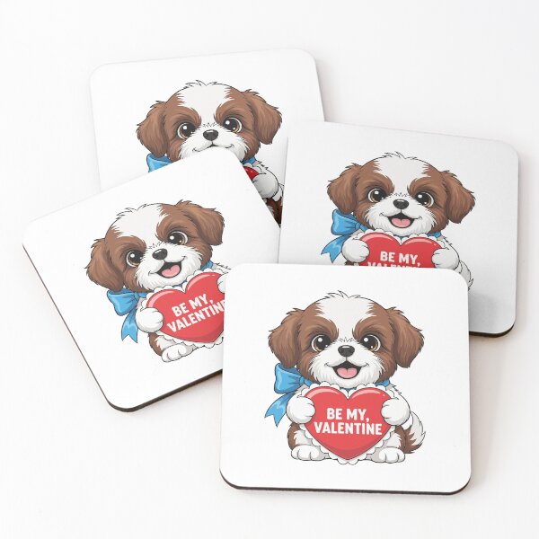 Item preview, Be My Valentine Shih Tzu Puppy – Cute Love Dog designed and sold by The Real Life Symphony.