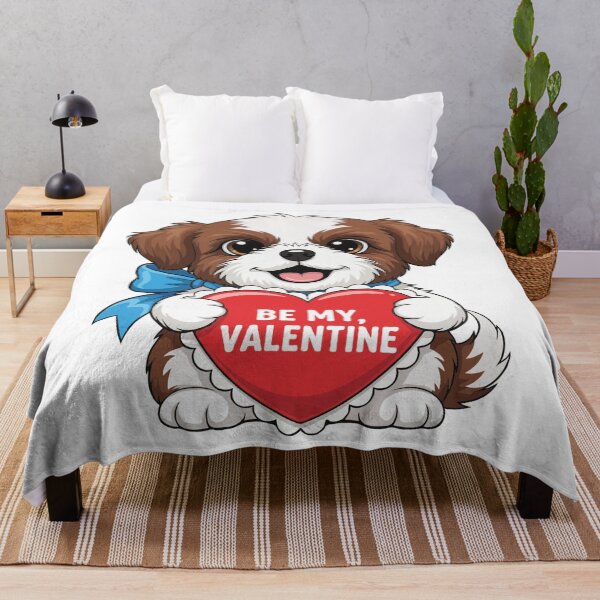 Item preview, Be My Valentine Shih Tzu Puppy – Cute Love Dog designed and sold by The Real Life Symphony.