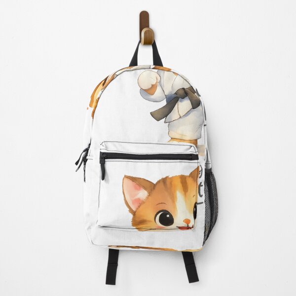 Item preview, Tiny Paws Mighty Kicks – Cute Karate Cat Watercolor Illustration designed and sold by HOUSE OF TIST.
