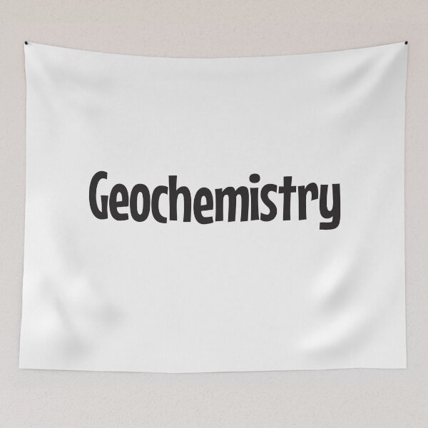 Item preview, Geochemistry in black text designed and sold by Think4Prints.