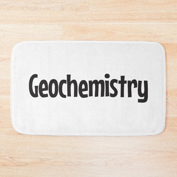 Item preview, Geochemistry in black text designed and sold by Think4Prints.