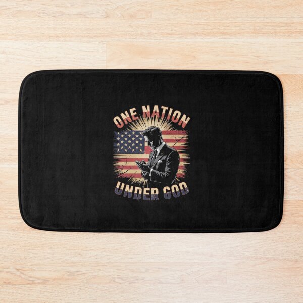 Item preview, One Nation Under God Trump Pray Jesus USA Flag Distressed  designed and sold by CombatTask.