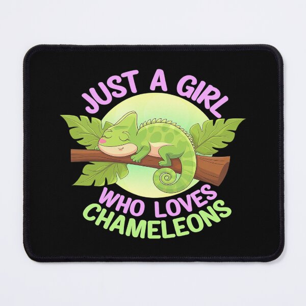Item preview, Just A Girl Who Loves Chameleons  designed and sold by AquaKiev.