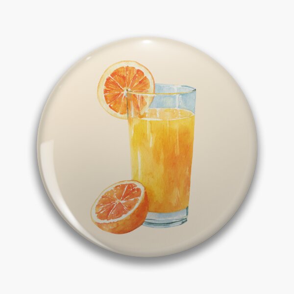 Item preview, Glass of Freshly Squeezed Orange Juice designed and sold by Violet Peonies.