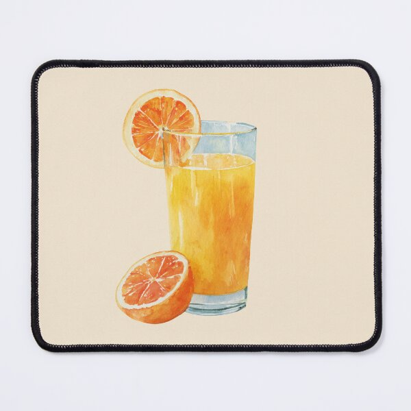 Item preview, Glass of Freshly Squeezed Orange Juice designed and sold by Violet Peonies.
