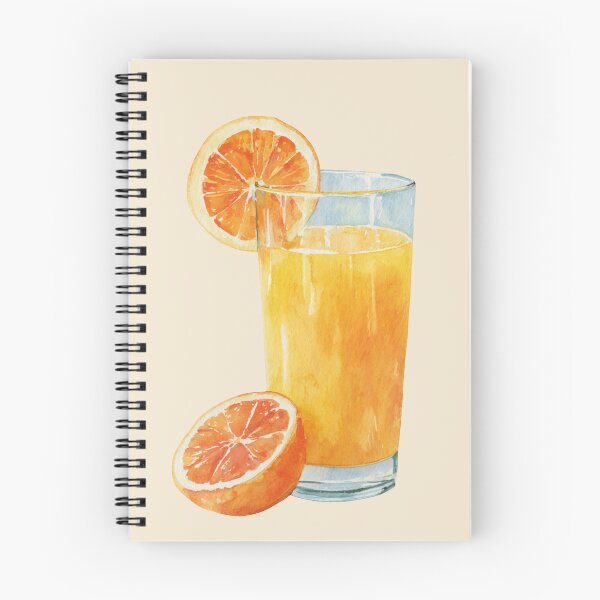 Item preview, Glass of Freshly Squeezed Orange Juice designed and sold by Violet Peonies.